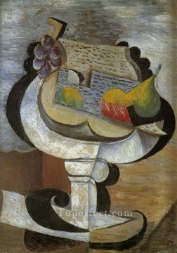 Pablo Picasso Painting - Compotier 1907 cubismo Pablo Picasso